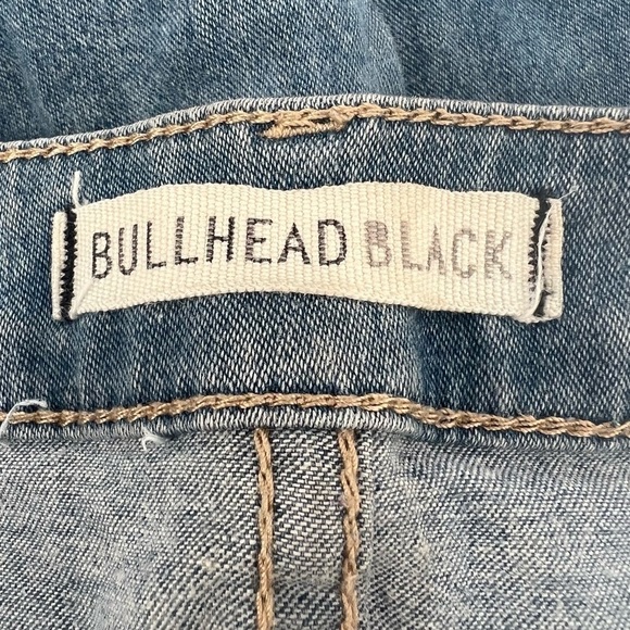 Bullhead Black Distressed Blue Denim Jeggings Size 7 Women’s - Picture 5 of 6